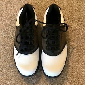 Boys Saddle Oxford Golf Shoe